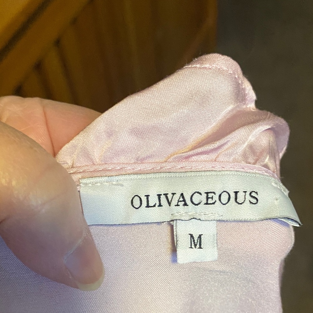 Olivaceous Light Pink Ruffle Blouse - Picture 6 of 7